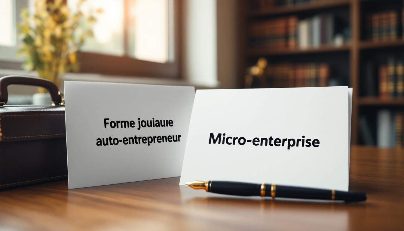 Forme juridique auto entrepreneur vs micro-entreprise