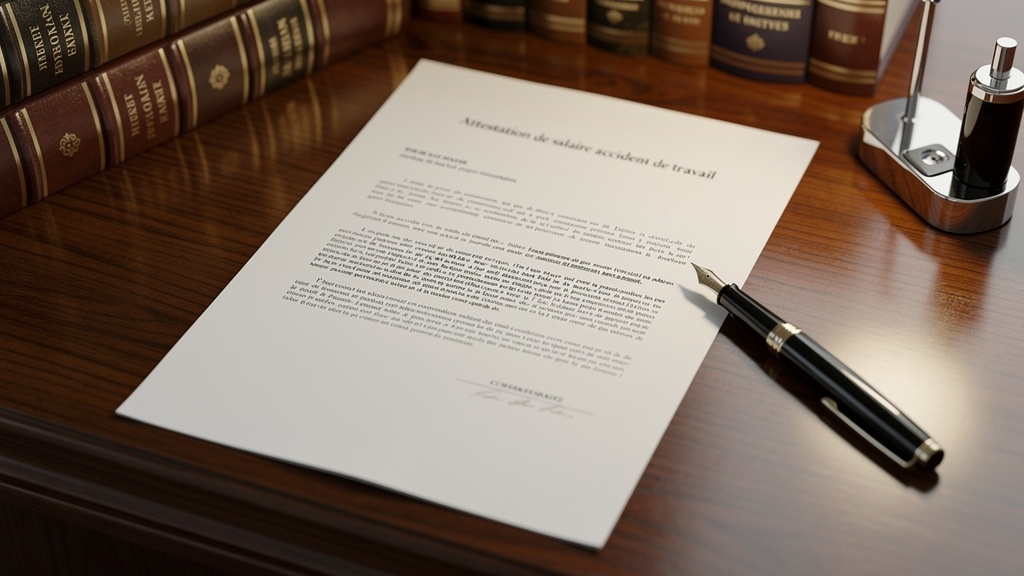Attestation de salaire accident de travail : étapes et conseils
